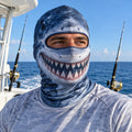 Funny Great White Shark Face Balaclava Fishing Gift For Men - Gearneko