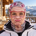 Funny Grumpy Grandma 3D Face Ski Mask Winter Gift For Women - Gearneko