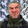 Funny Grumpy Man Face Ski Mask Snowshoe Hiking Gift - Gearneko