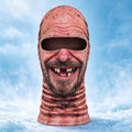 Funny Old Man Grinning Face Ski Mask Novelty Balaclava For Adults - Gearneko