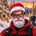 Funny Santa Claus 3D Face Ski Mask Christmas Snowboarding Gift - Gearneko