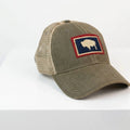 Buffalo Jackson Vintage Wyoming State Flag Trucker Hat Buffalo Jackson Merch Gift Ideas - Gearneko