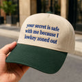 Your Secret Is Safe With Me Because I Lowkey Zoned Out Hat Funny Saying Baseball Cap - Gearneko