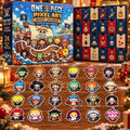 One Piece Straw Hat Pirates Pixel Art Chirstmas Advent Calendar Xmas Gifts For One Piece Lovers - Gearneko