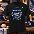 Tampa Bay Rays 2026 AL Champions Locker Room Shirt Tampa Bay Rays Clothing - Gearneko