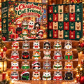 Cat Friends Santa Kittens Christmas Advent Calendar Xmas Countdown Gift For Cat Lover - Gearneko