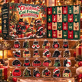 Christmas Cat Friends Black Cats Holiday Advent Calendar Xmas Countdown Cat Lover Christmas Gifts - Gearneko