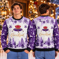 Crown Royal Pine Tree Forest Snowflakes Christmas Ugly Sweater Xmas Clothing Line - Gearneko