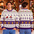 Crown Royal Santa Hat Reindeer Snowy Knitted Holiday Ugly Sweater Xmas Clothing Best Gift - Gearneko
