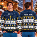 Custom Corona Extra Personalized Christmas Twinkle Lights Holiday Ugly Sweater Funny Xmas Gift For Him - Gearneko