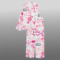 Women's Cowgirl Boots Hat Let's Go Girls Disco Cowgirl Western Satin Pajama Set Gift Idea For Wife - Gearneko