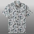 Vintage Cranes Bird Pattern Hawaiian Shirt Cranes Birds Aloha Shirt Gifts For Husband - Gearneko