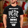 Yeat X Fortnite Merch Collection Forced To Have A Job Shirt Yeat Streetwear Apparel - Gearneko