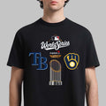 Tampa Bay Rays Vs Milwaukee Brewers World Series Matchup Logo T-Shirt Baseball Fan Gifts - Gearneko