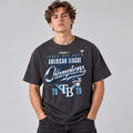 Tampa Bay Rays Merch 2026 American League Champions Locker Room T-Shirt Tampa Bay Rays Apparel - Gearneko