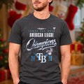 Tampa Bay Rays Merch American League Champions 2026 Locker Room Shirt Tampa Bay Rays Apparel - Gearneko