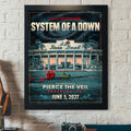 System Of A Down Live At The Rose Bowl 2027 With Pierce The Veil Event Poster System Of A Down Merch - Gearneko