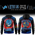 Detroit Lions Merch Grateful Dead Skeletons Hoodie Detroit Lions Gear Gift For One Pride - Gearneko