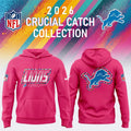 Detroit Lions Merch 2026 Crucial Catch Intercept Cancer Hoodie Detroit Lions Clothing One Pride Gifts - Gearneko