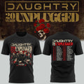 Daughtry Merch 20 Years Unplugged Tour 2026 Rock Music Concert Shirt Daughtry Concert Outfits - Gearneko