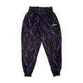 Raskol Apparel Store Merch Purple Metallic Lightning Sweatpants Raskol Clothing - Gearneko