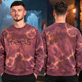 Animal Collective Merch Feels Live Tour 2026 Burgundy Acid Sweatshirt Animal Collective Apparel Fan Gifts - Gearneko