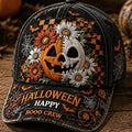 Happy Halloween Booo Crew Vintage Hat Halloween Baseball Cap Gift For Him - Gearneko