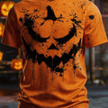 Jack O Lantern Pumpkin Graphic Shirt Halloween Merch Unique Gift For Brother - Gearneko