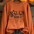 Halloween Salem Broom Co Sweatshirt Halloween Clothing Unique Gift For Mom - Gearneko