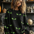 Mysterious Spooky Eyes Halloween Sweatshirt Holiday Clothing Best Gift For Halloween - Gearneko