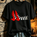 Wicked Witch Legs T-Shirt Ruby Slippers Wizard of Oz Clothing Gift for Friend - Gearneko