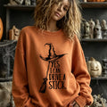 Yes I Can Drive A Stick Spooky Witch Sweatshirt Halloween Clothing Cool Gifts For Wife - Gearneko
