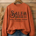 Salem Broom Co Halloween Sweatshirt Holiday Apparel Halloween Gift For Mother - Gearneko