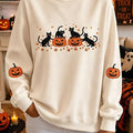 Halloween Cat Pumpkin Spice Sweatshirt Halloween Apparel Holiday Gifts - Gearneko