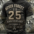9 11 25th Anniversary Never Forget Vintage Shirt Remember Honor Unite Shirt Patriotic Gifts - Gearneko