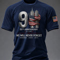 9 11 25th Anniversary Never Forget T-Shirt 9 11 Streetwear Apparel Patriotic Gifts For Him - Gearneko