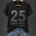 9 11 25th Anniversary Never Forget V-Neck Shirt 9 11 Clothes Gift For Sister - Gearneko