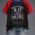 Never Forget 9 11 T-Shirt September 11th Commemorative Shirt Patriotic Gifts For Her - Gearneko