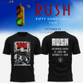 Rush Merch Fifty Something Tour 2026 Black T-Shirt Best Presents For Rush Lovers - Gearneko
