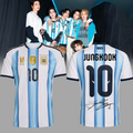 Jungkook BTS Merch x Argentina Arirang World Tour 2026 Jersey Unique Gifts For Army - Gearneko