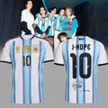 J Hope BTS Merch x Argentina Arirang World Tour 2026 Jersey Cool Gifts For Army - Gearneko