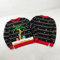 All Is Palm All Is Bright Light Up Christmas 2026 Ugly Sweater Christmas Party Apparel - Gearneko