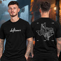 Deftones Merch Sick New World Texas 2026 Texas Map Event T-Shirt Deftones Clothing - Gearneko