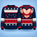 Funny Fat Back Bra Optical Illusion Ugly Christmas Sweater Xmas Party Apparel Funny Christmas Gifts - Gearneko