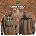 North Dakota Fighting Hawks X 2026 Military Appreciation Hoodie North Dakota Fighting Hawks Apparel - Gearneko