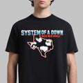 System Of A Down Merch Sick New World Texas 2026 Merch Toxicity Texas Map T-Shirt - Gearneko