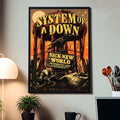 System Of A Down Sick New World Fort Worth TX 2026 Event Poster System Of A Down Merchandise - Gearneko