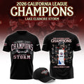 Lake Elsinore Storm Merch 2026 California League Champions T-Shirt Lake Elsinore Storm Clothes Fan Gift - Gearneko