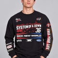 System Of A Down Merch Sick New World Texas 2026 Racing Long Sleeve Shirt System Of A Down Apparel - Gearneko