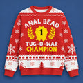 Bead Tug O War Champion Red Christmas Ugly Sweater Xmas Gifts For Meme Lovers - Gearneko